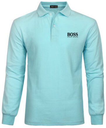 בוס-HUGO BOSS MEN'S LONG POLO - French Pass