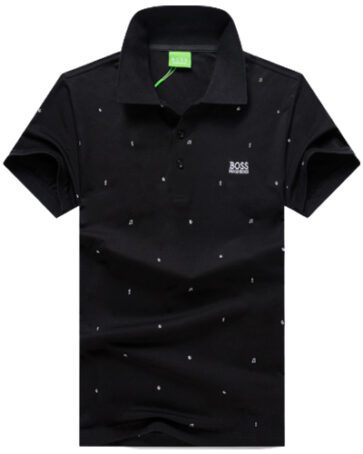 בוס-HUGO BOSS POLO TSHIRT MEN'S - Black