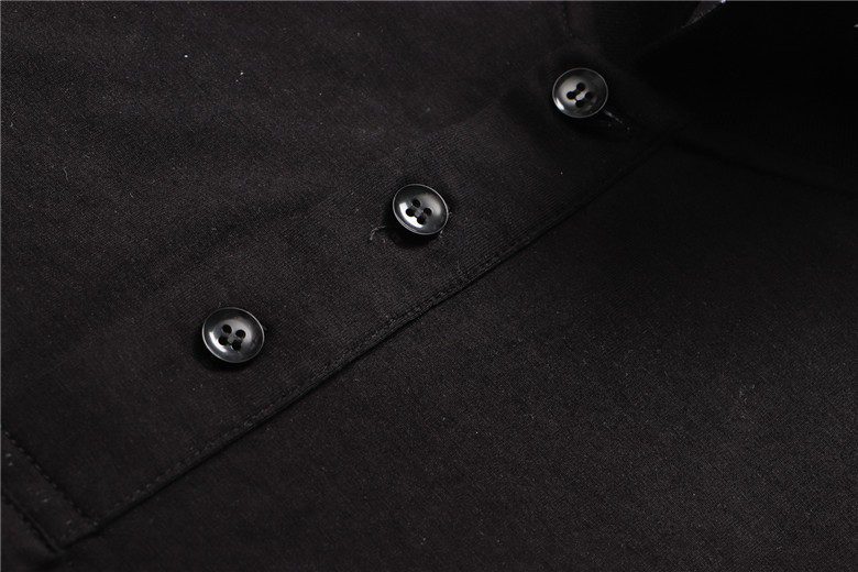 בוס-HUGO BOSS POLO TSHIRT MEN'S - Black – תמונה 3