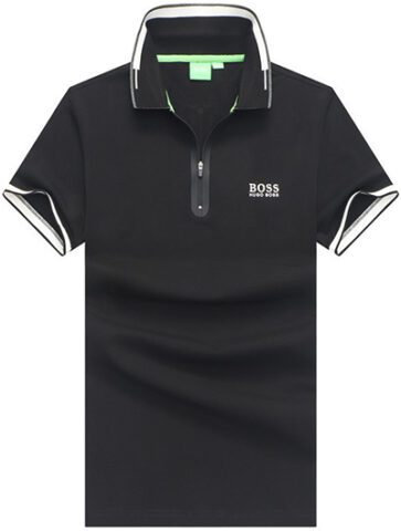 בוס-HUGO BOSS POLO TSHIRT MEN'S - Black & White