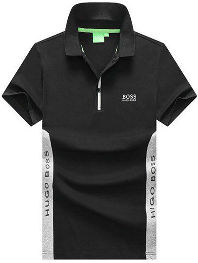 בוס-HUGO BOSS POLO TSHIRT MEN'S - Black
