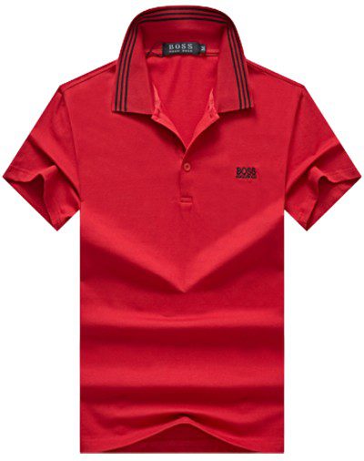 בוס-HUGO BOSS POLO TSHIRT MEN'S - Cardinal