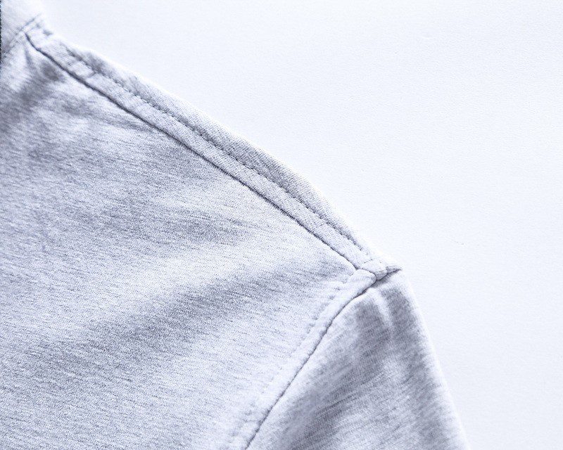 בוס-HUGO BOSS POLO TSHIRT MEN'S - Gray & Black White Border – תמונה 4