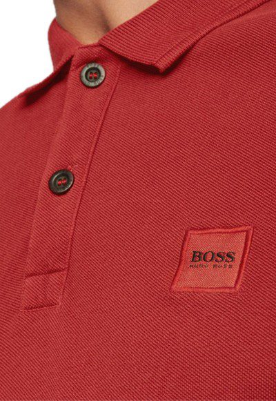 בוס-HUGO BOSS POLO TSHIRT MEN'S - Medium Carmine – תמונה 4