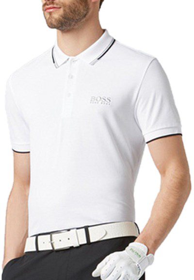 בוס-HUGO BOSS POLO TSHIRT MEN'S - White