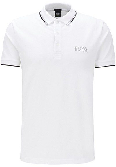 בוס-HUGO BOSS POLO TSHIRT MEN'S - White – תמונה 3