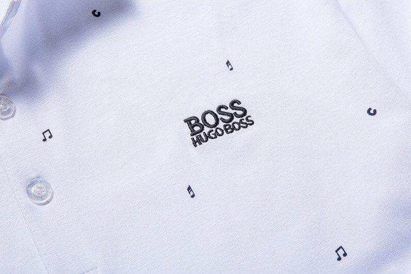 בוס-HUGO BOSS POLO TSHIRT MEN'S - White – תמונה 7