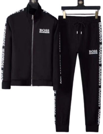 בוס-HUGO BOSS SUIT MEN'S - Black