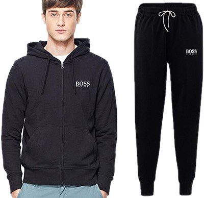 בוס-HUGO BOSS SUIT MEN'S - Black