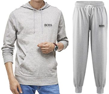 בוס-HUGO BOSS SUIT MEN'S - Gray