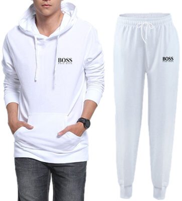 בוס-HUGO BOSS SUIT MEN'S - White