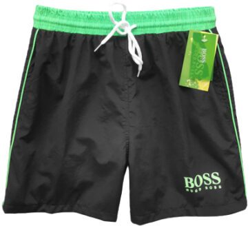 בוס-HUGO BOSS SWIM MEN'S-Emerald & Black