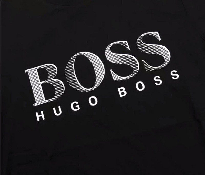 בוס-HUGO BOSS TSHIRT MEN'S SHORT - BLACK – תמונה 3
