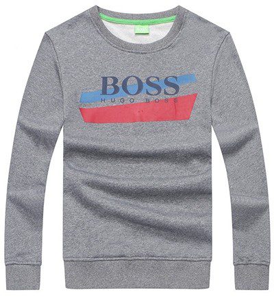 בוס-HUGO BOSS TSHIRT MEN'S LONG -GRAY