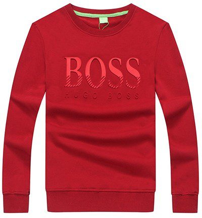 בוס-HUGO BOSS TSHIRT MEN'S LONG -RED