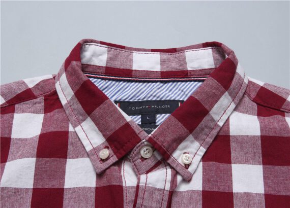 טומי הילפיגר-TOMMY BUTTON MEN'S- Falu Red