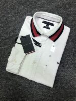 טומי הילפיגר-TOMMY BUTTON MEN'S- WHITE