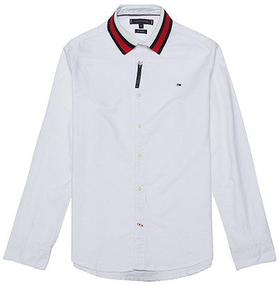 טומי הילפיגר-TOMMY BUTTON MEN'S- WHITE