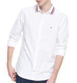 טומי הילפיגר-TOMMY BUTTON MEN'S- WHITE