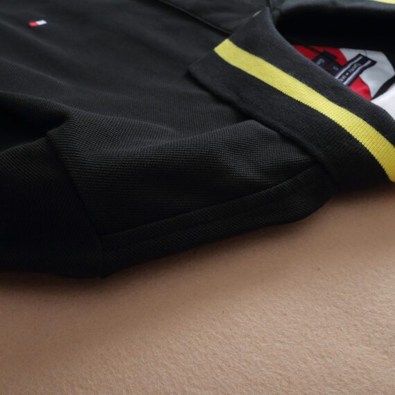 טומי הילפיגר-TOMMY POLO MEN'S TSHIRT - BLACK