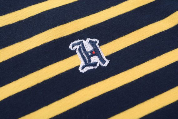 טומי הילפיגר-TOMMY POLO MEN'S TSHIRT - BLACK & YELLOW