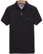 טומי הילפיגר-TOMMY POLO MEN'S TSHIRT - Black