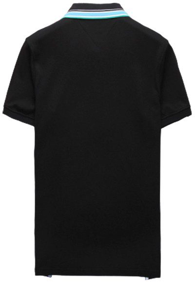 טומי הילפיגר-TOMMY POLO MEN'S TSHIRT - Black