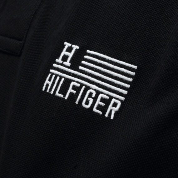 טומי הילפיגר-TOMMY POLO MEN'S TSHIRT - Black