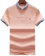 טומי הילפיגר-TOMMY POLO MEN'S TSHIRT - Cavern Pink & Gray
