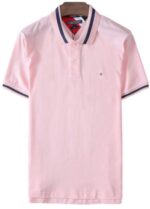 טומי הילפיגר-TOMMY POLO MEN'S TSHIRT - LIGHT PINK