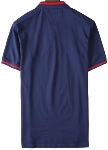 טומי הילפיגר-TOMMY POLO MEN’S TSHIRT – NAVY BLUE (2)