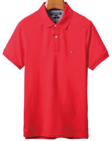 טומי הילפיגר-TOMMY POLO MEN'S TSHIRT - Red