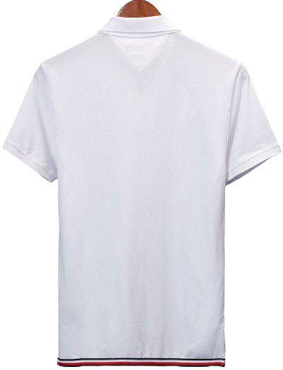טומי הילפיגר-TOMMY POLO MEN'S TSHIRT - Titan White