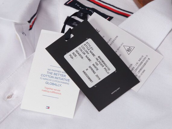 טומי הילפיגר-TOMMY POLO MEN'S TSHIRT - Titan White