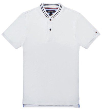 טומי הילפיגר-TOMMY POLO MEN'S TSHIRT - WHITE