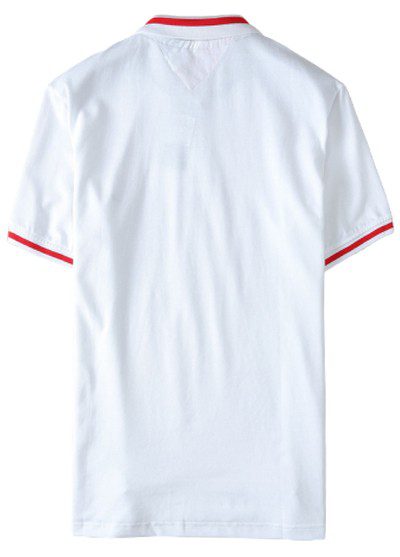 טומי הילפיגר-TOMMY POLO MEN'S TSHIRT - WHITE