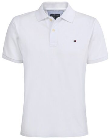טומי הילפיגר-TOMMY POLO MEN'S TSHIRT - WHITE