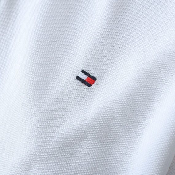טומי הילפיגר-TOMMY POLO MEN'S TSHIRT - WHITE