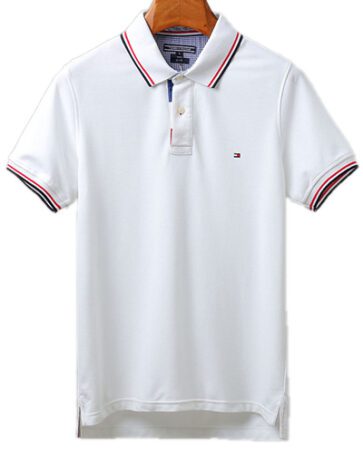 טומי הילפיגר-TOMMY POLO MEN'S TSHIRT - White