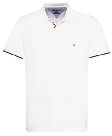 טומי הילפיגר-TOMMY POLO MEN’S TSHIRT – White (1)