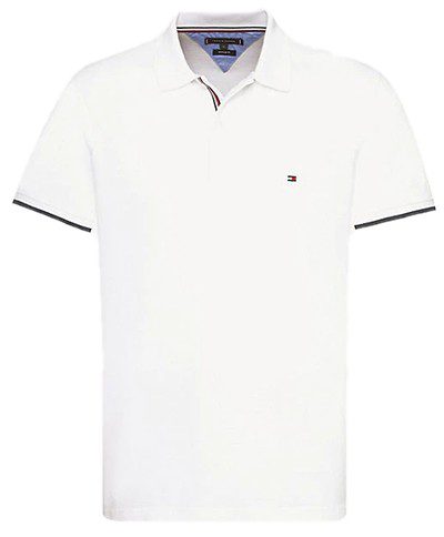 טומי הילפיגר-TOMMY POLO MEN'S TSHIRT - White