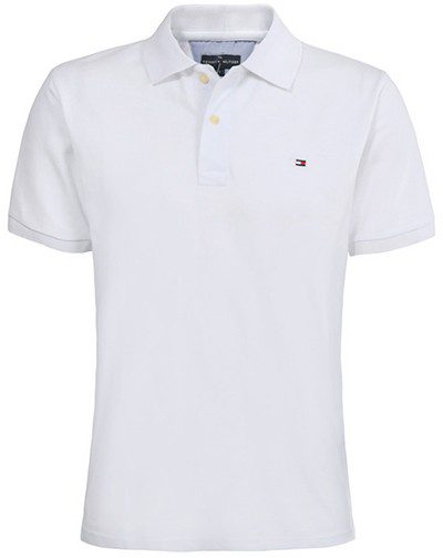 טומי הילפיגר-TOMMY POLO MEN'S TSHIRT - White