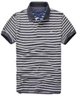 טומי הילפיגר-TOMMY POLO MEN'S TSHIRT - White & Shuttle Grey