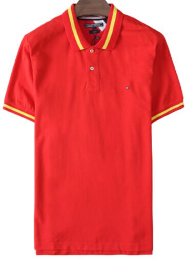 טומי הילפיגר-TOMMY POLO MEN'S TSHIRT - Alizarin