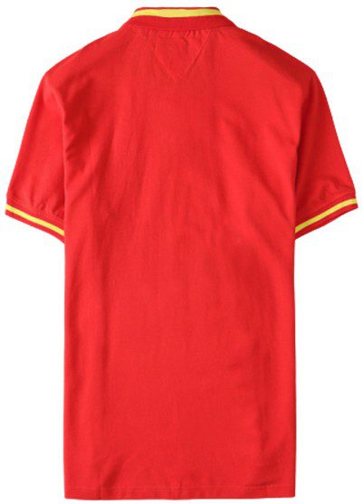 טומי הילפיגר-TOMMY POLO MEN'S TSHIRT - Alizarin