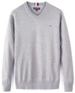 טומי הילפיגר-TOMMY SWETER MEN'S- French Grey