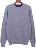 טומי הילפיגר-TOMMY SWETER MEN'S- GRAY