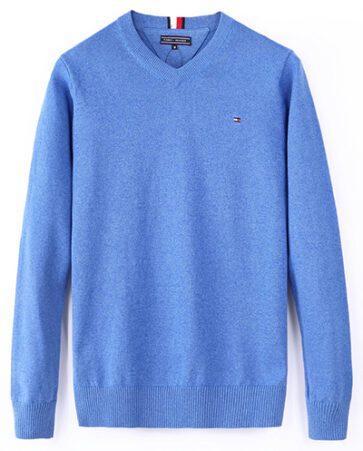 טומי הילפיגר-TOMMY SWETER MEN'S- Jordy Blue