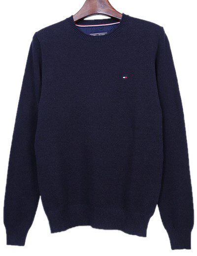 טומי הילפיגר-TOMMY SWETER MEN'S- NAVY BLUE