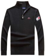 טומי הילפיגר-TOMMY SWETER MEN'S- Nero